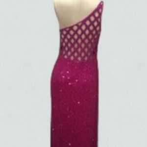 Scala One Shoulder Pink Dress